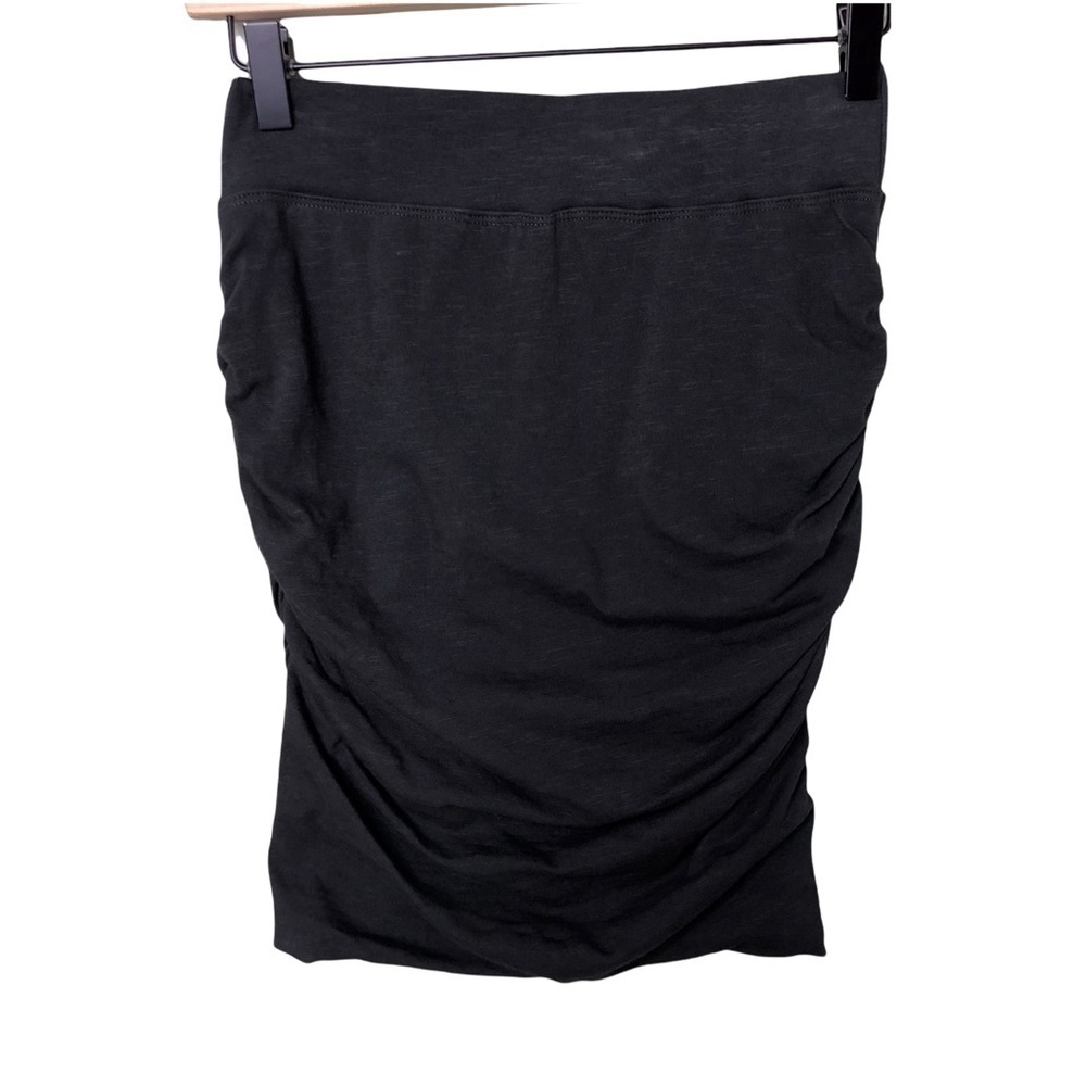 Sundry for Evereve Soleil Skirt Ruching Gray Mini Skirt Size 0 XS - Picture 3 of 7